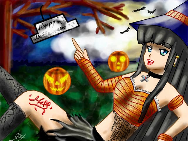 Girl-Happy-Halloween(e din imaginatie)
