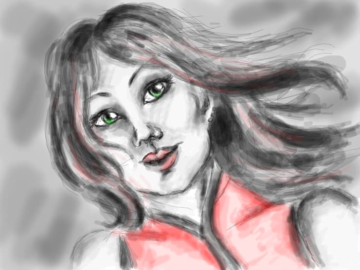 girl in red