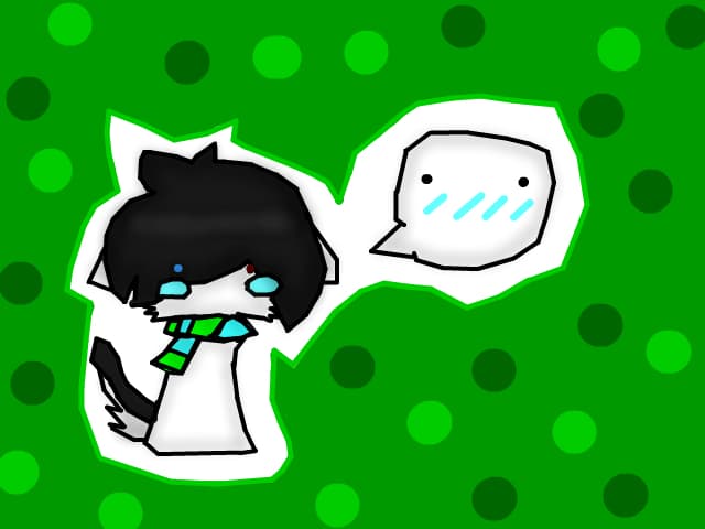 Chibi Wolf Blushing