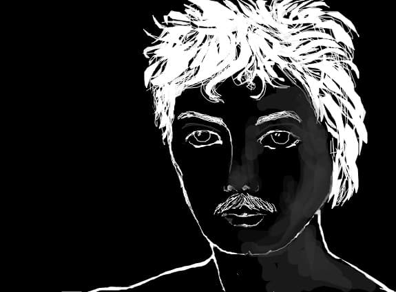 ...negru alb...