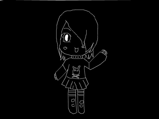 anime chibi girl sweetly :x