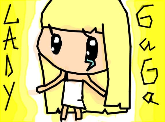 Lady GaGa anime chibi pt toti desenatori mai ales fanilor lui Lady GaGa:*