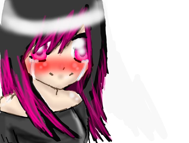 emo scene girl anime
