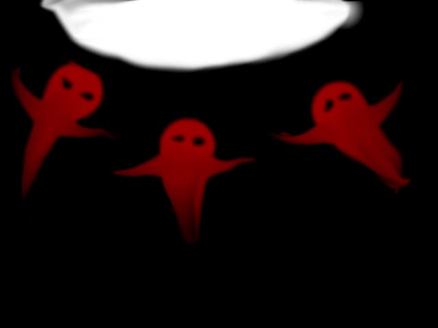 The Red Ghosts who goes to light