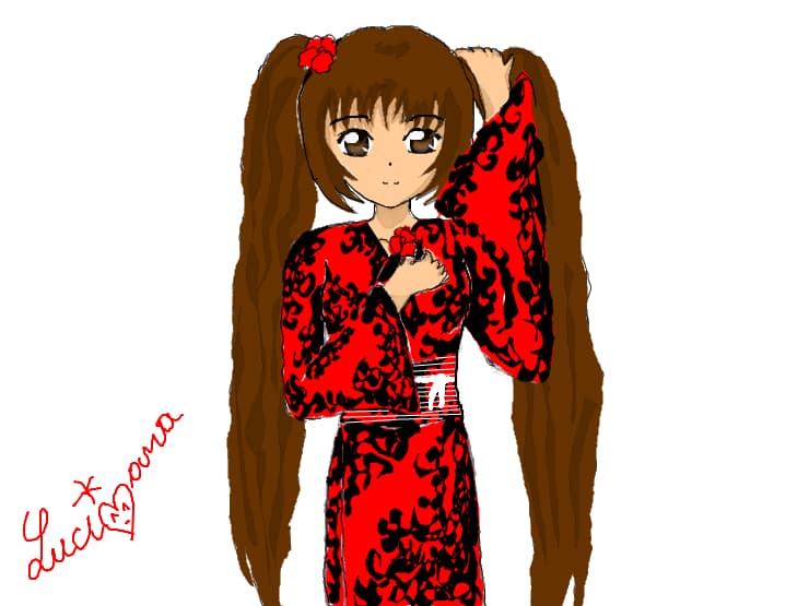 me anime in kimono din imaginatie