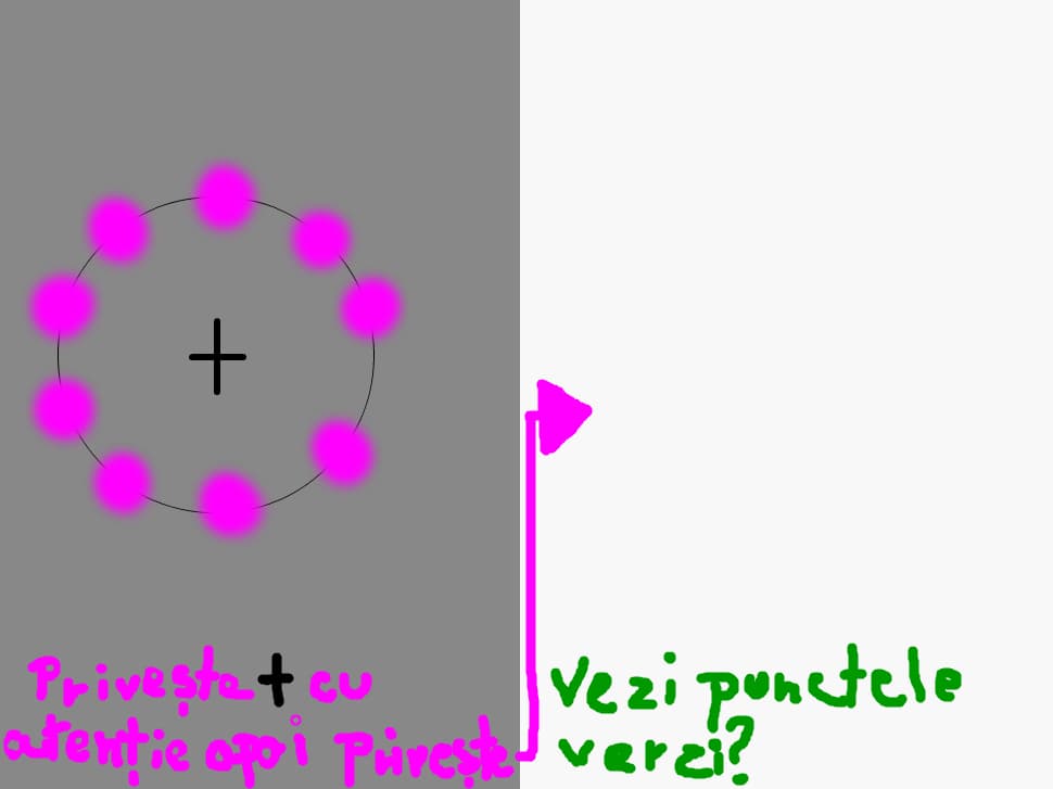 ILUZIE..VEZI PUNCTE VERZI?