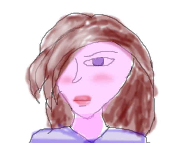 blushing girl