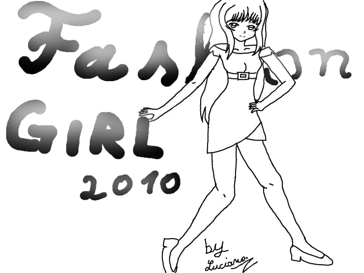 fashion anime girl