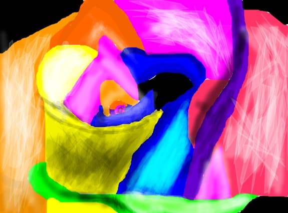 Rainbow rose