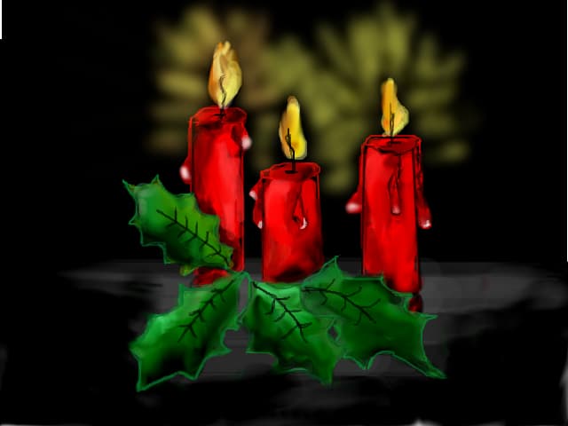 Christmas candles