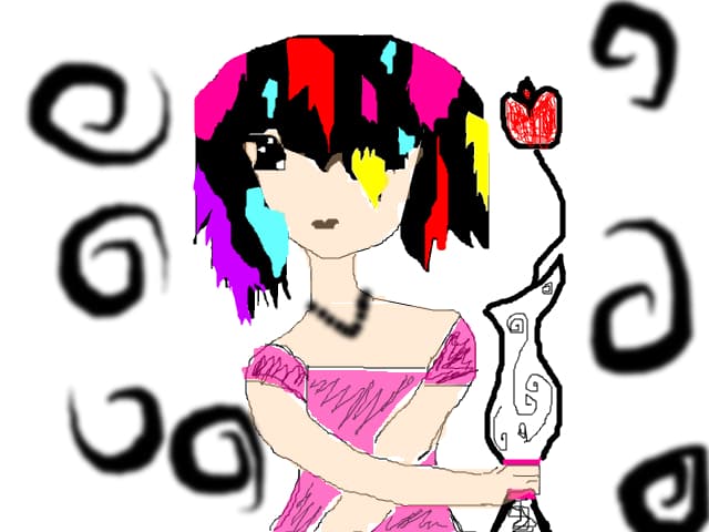little colored girl is dancing