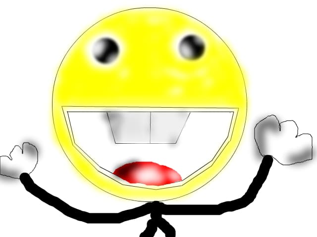 funny emoticon :)):))