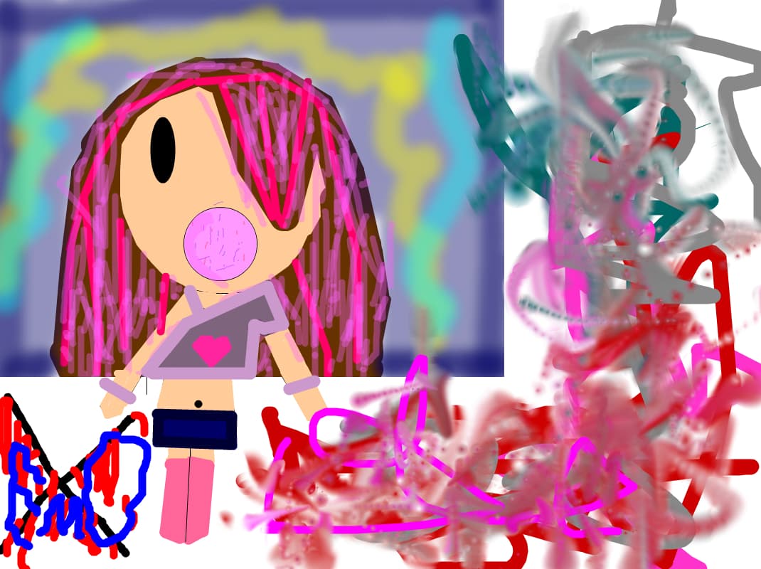o fata chibi emo cu guma