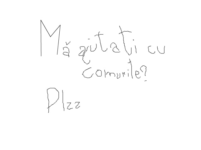 ma ajutati cu comurile?