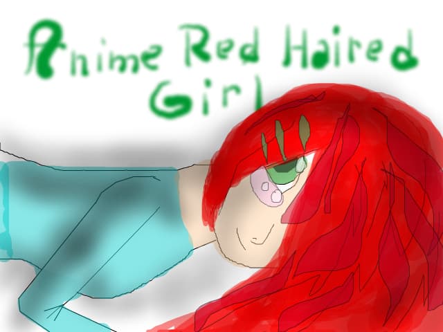 ANIME RED HAIRED GIRL