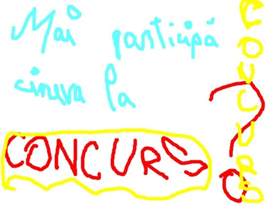 mai participa cineva la concursul meu?