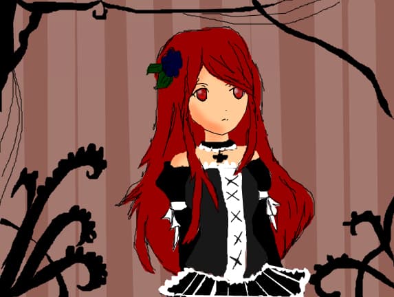anime red haired girl