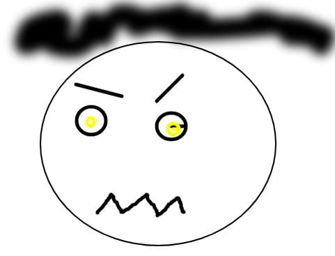 Angry face