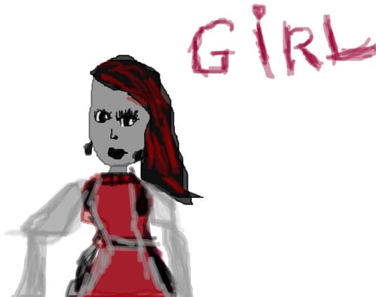 little gothic girl