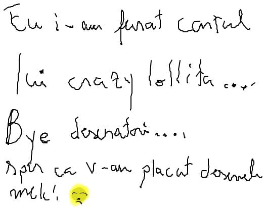 bye desenatori!!!o sa mi lipseaska site ul asta!