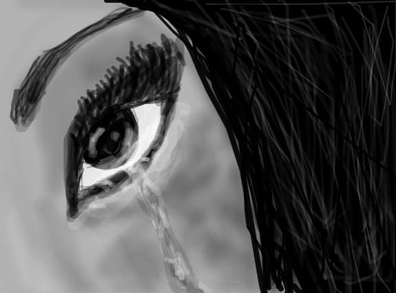 That\'s the only thing he left me with: tears!