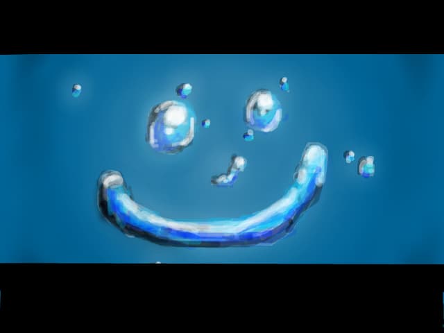 smile in water