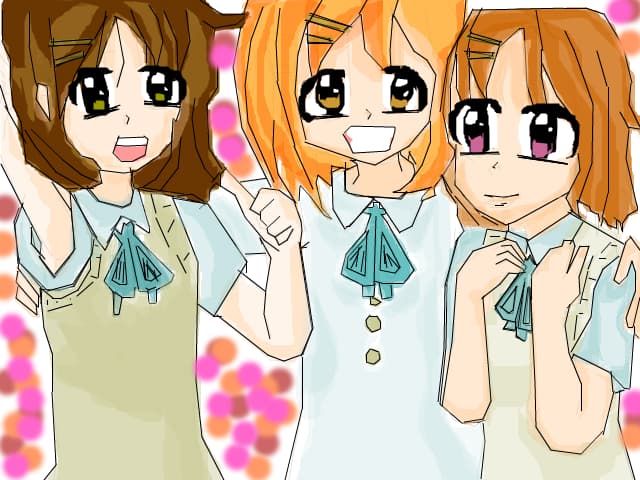 thre girls anime