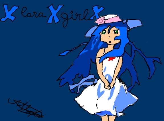 Blue Anime Girl