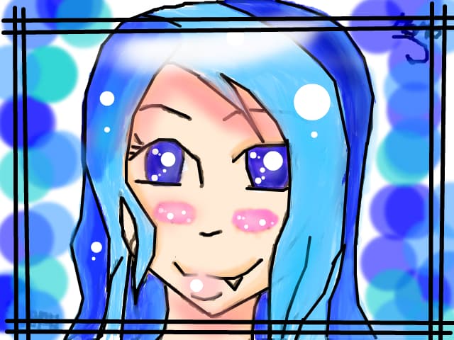 anime girl.colaborare cu momo.