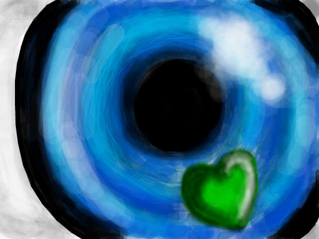 Love is in the... eye.