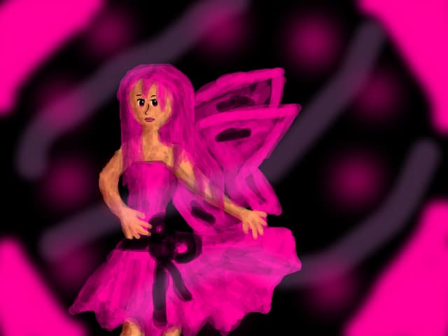 fairy pink black