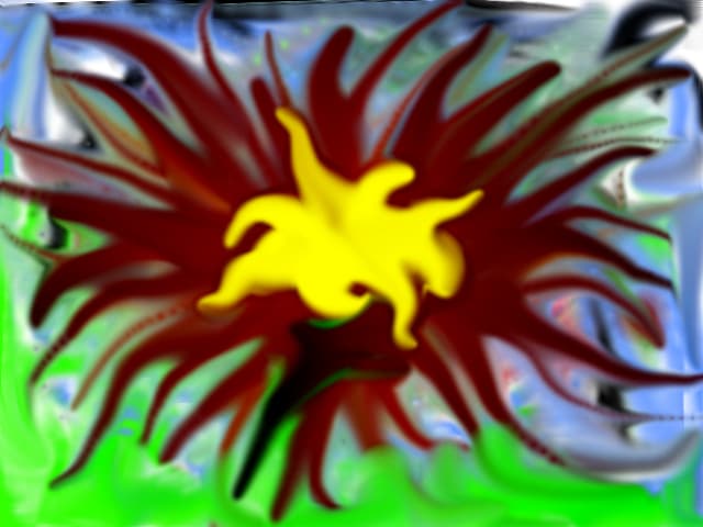o floare artistica