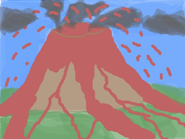 Vulcan in eruptie