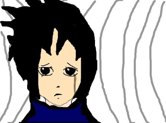 sasuke crying