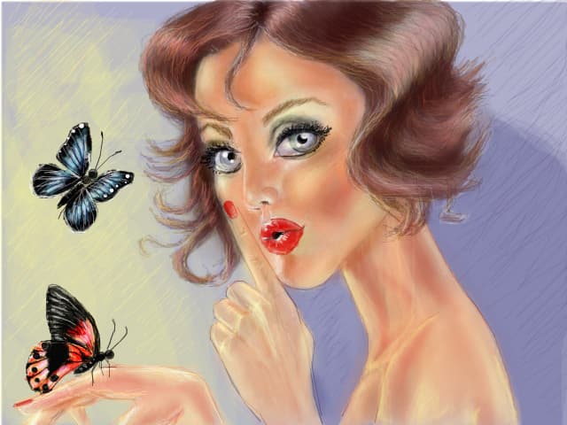 shhh,don\'t make my butterfly go away