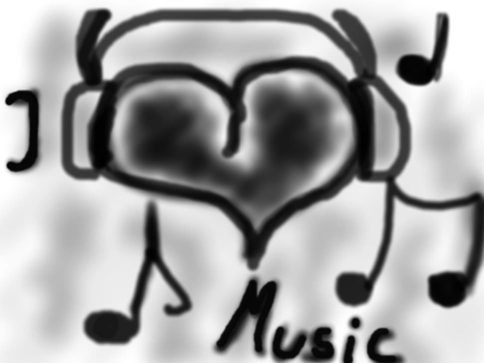 Desen in creion :D - I Love Music