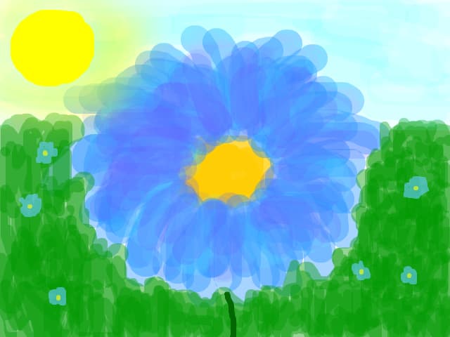Floare albastra