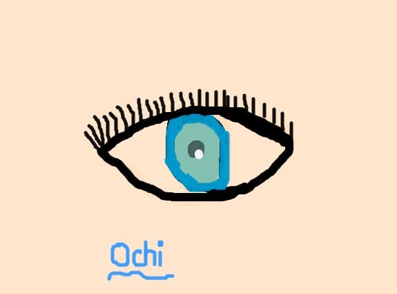 ochi albastru