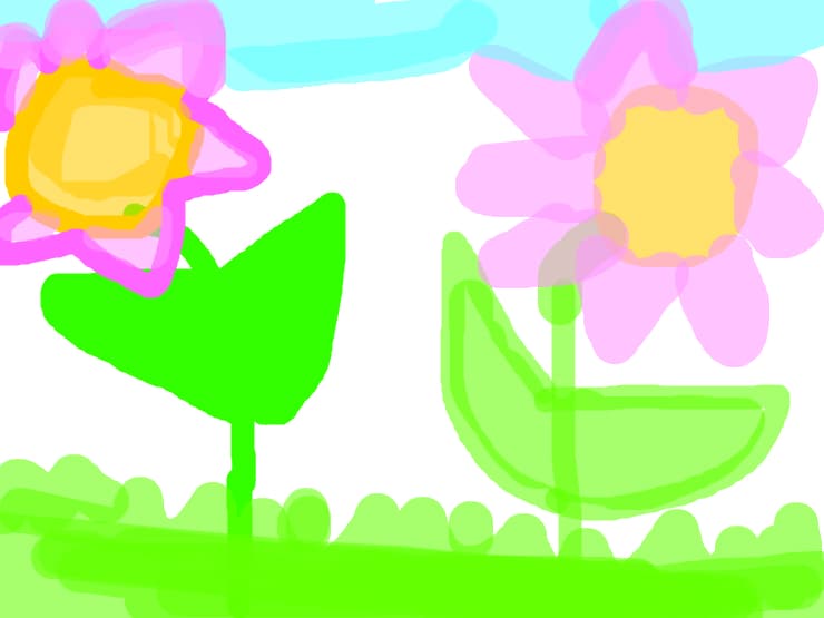 doua flori colorate