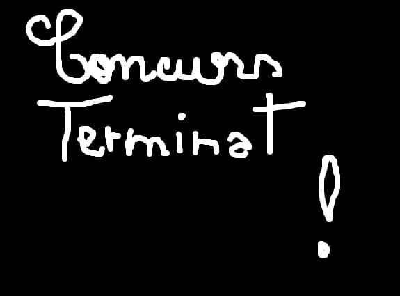 concursul s-a terminat