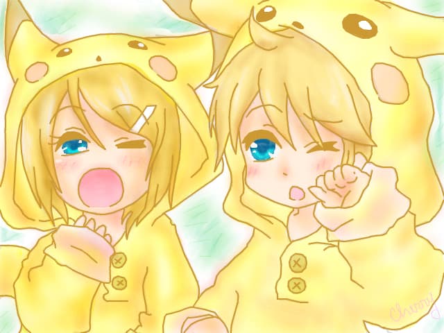 kagamine rin and kagamine len