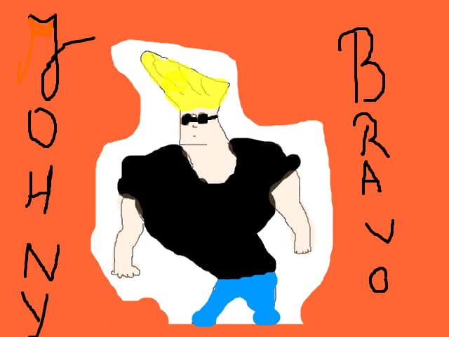 este cel mai urat desen al meu(johny bravo)