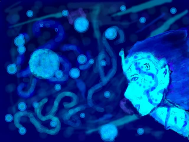 Blue.