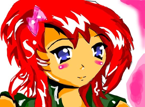 red anime..