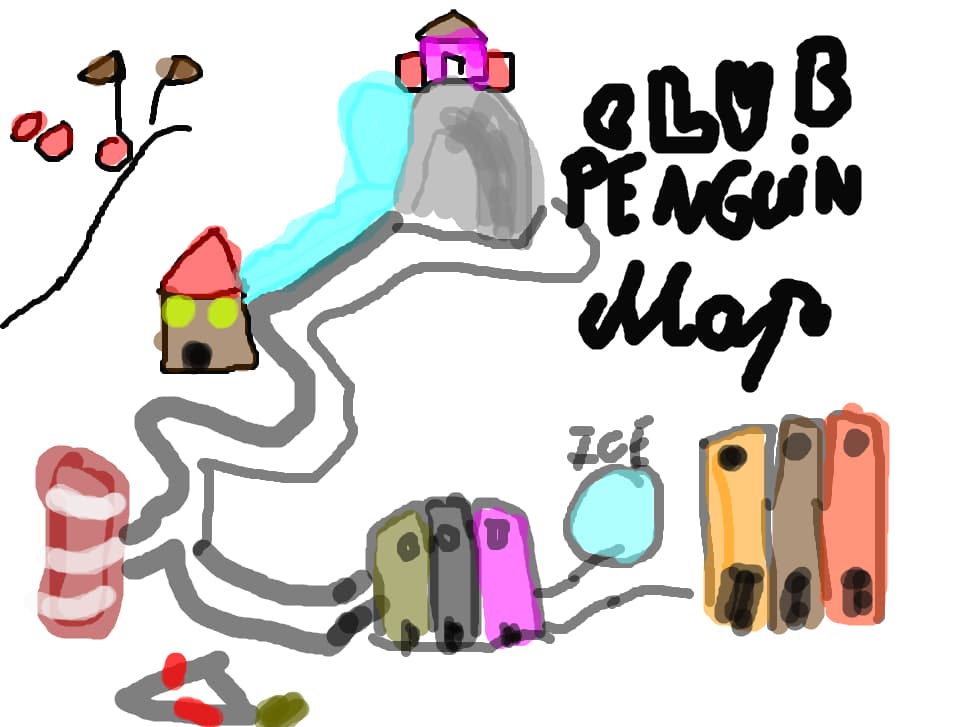 clun penguin map