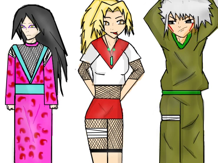 Tsunade , Jiraya and Orochimaru