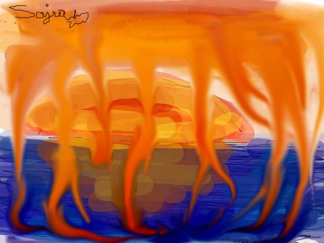 Fire rain...