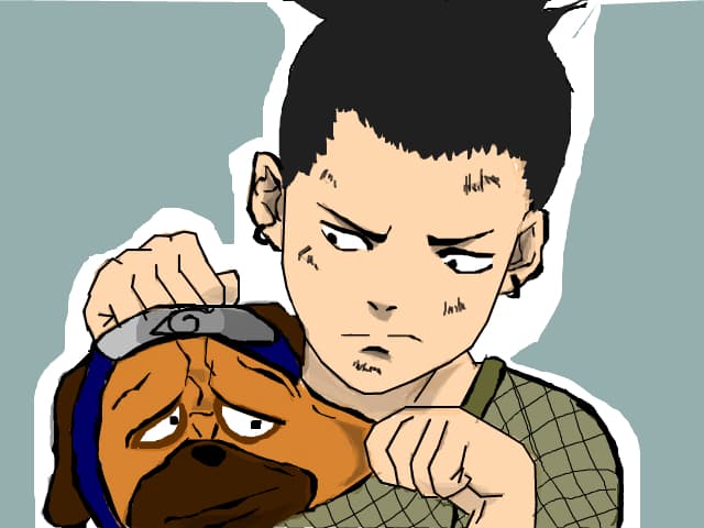 Shikamaru and Pakkun
