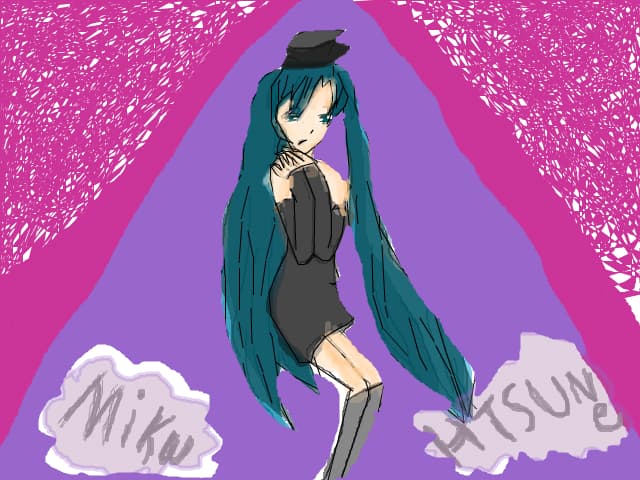 miku hatsune .. mare se vede term