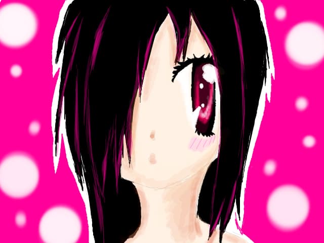 Cute emo girl...